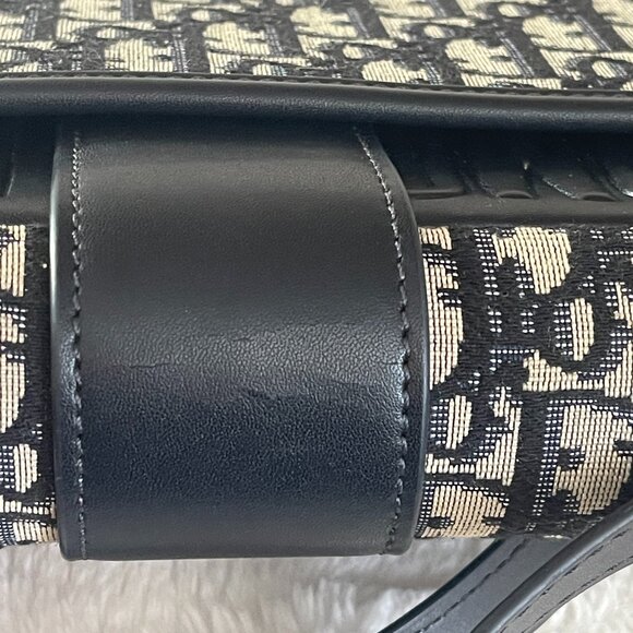 Christian Dior Montaigne 30 Oblique Jacquard Canvas Blue - Picture 7 of 14